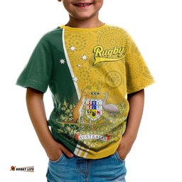 personalised t shirt australia coat of arm in rugby style