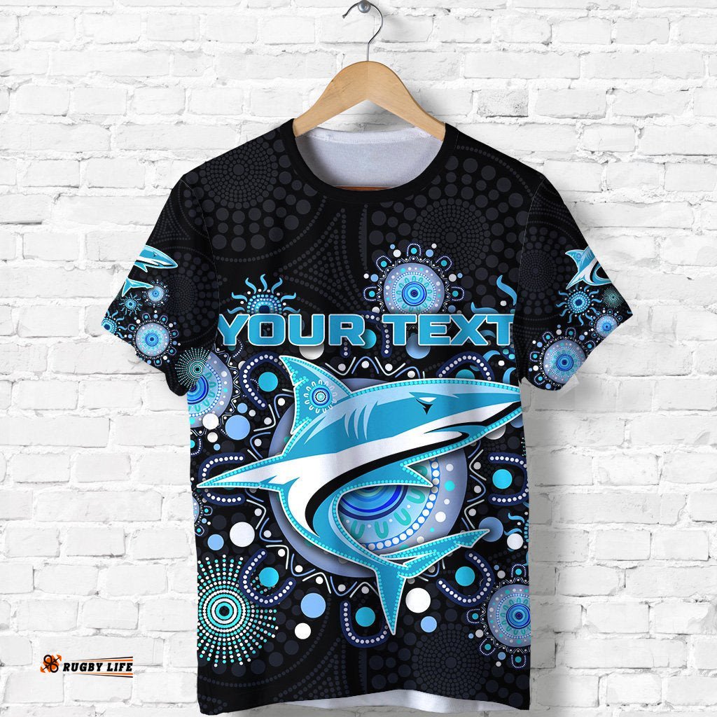 custom personalised cronulla t shirt sharks indigenous