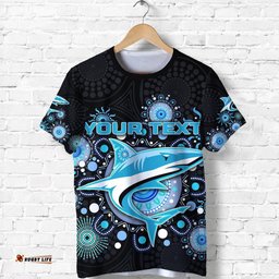 custom personalised cronulla t shirt sharks indigenous