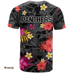 panthers rugby t shirt beautiful floral pattern spring summer vibe