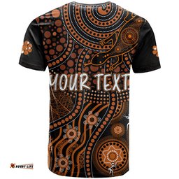 personalised northern territory day t shirt indigenous sun and life art