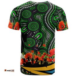 eels rugby t shirt custom anzac eels aboriginal with flower t shirt rlt13Amazing Aussie