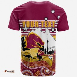 custom personalised broncos rugby t shirt australia day style