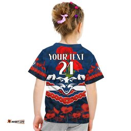 custom personalised cats football anzac t shirt lest we forget