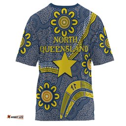 australia north queensland t shirt custom aboriginal inspired north queensland boomerang t shirt