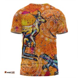 Amazing Aussie Australia Kangaroo Aboriginal T-shirt - Australia Kangaroo And Goanna T-shirt
