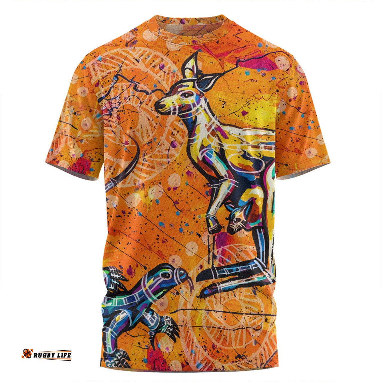 Amazing Aussie Australia Kangaroo Aboriginal T-shirt - Australia Kangaroo And Goanna T-shirt
