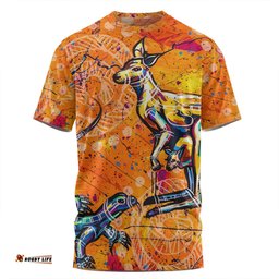 Amazing Aussie Australia Kangaroo Aboriginal T-shirt - Australia Kangaroo And Goanna T-shirt