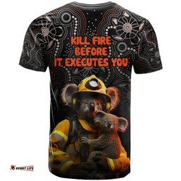 paws for australia t shirt bushfire awareness indigenous aboriginal