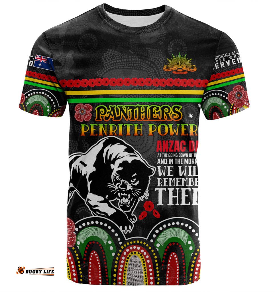 australia penrith city anzac custom t shirt penrith power t shirt