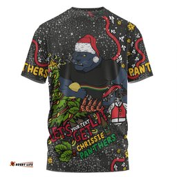 Amazing Aussie Penrith Panthers Christmas Custom T-shirt - Let's Get Lit Chrisse Pressie T-shirt