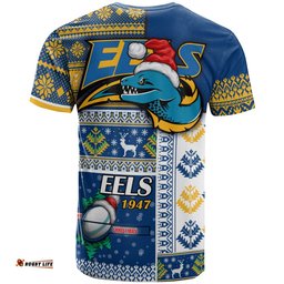 eels rugby t shirt custom christmas snowflakes eels mascot t shirtAmazing Aussie