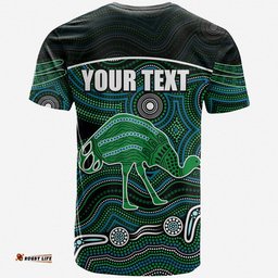 custom personalised emu aboriginal boomerang t shirt no.3