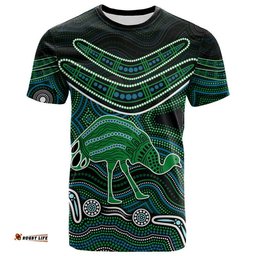 custom personalised emu aboriginal boomerang t shirt no.3