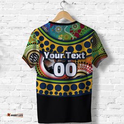 custom personalised eels rugby naidoc week t shirt aboriginal modern style
