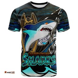 sharks rugby t shirt custom sharks league final series champions personalised name and number t shirt