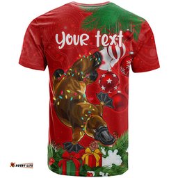 personalised platypus lover t shirt australia merry christmas aboriginal