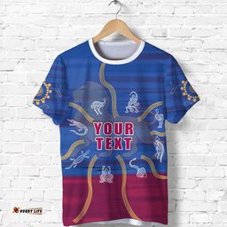 custom personalised brisbane t shirt proud lions simple
