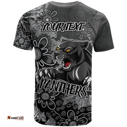 personalised panthers naidoc week 2024 t shirt aboriginal fire burning sparks