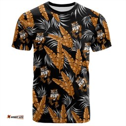 Amazing Aussie Wests Tigers Custom T-Shirt - Tropical Patterns Wests Tigers T-Shirt