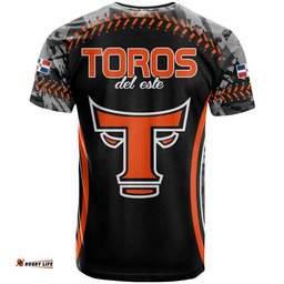 dominican toros de este baseball stitches t shirt black