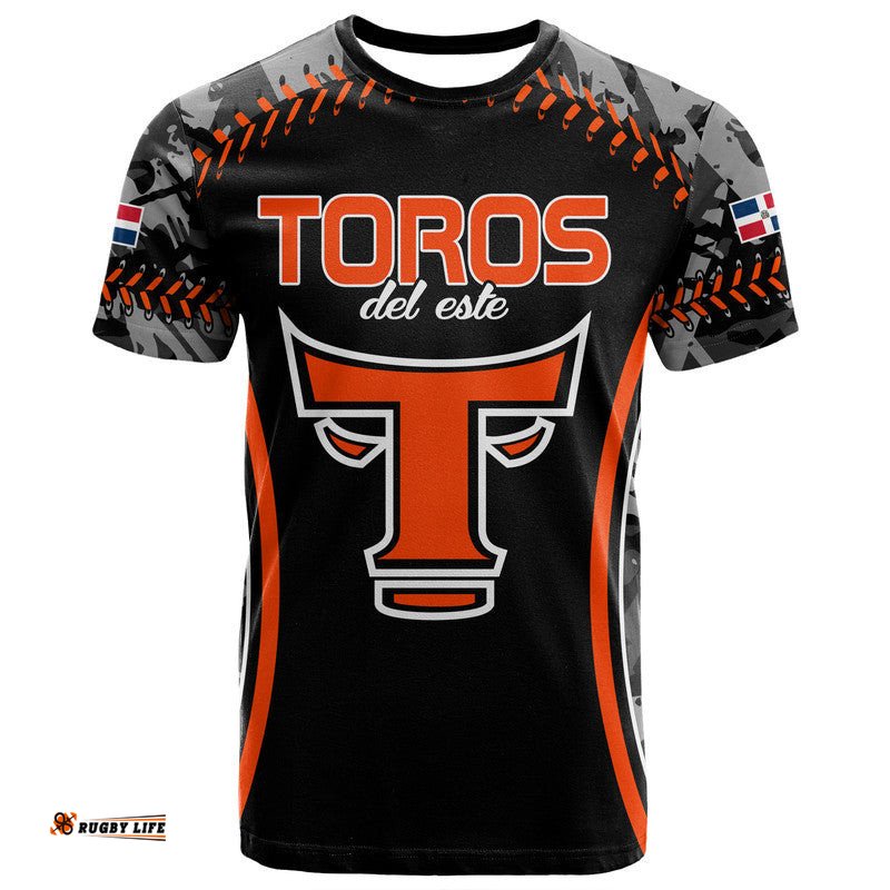 dominican toros de este baseball stitches t shirt black