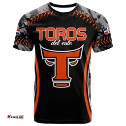 dominican toros de este baseball stitches t shirt black