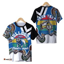 custom personalised australia bulldogs naidoc week rugby t shirt aboriginal special style