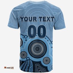 custom personalised and number sydney football t shirt aboriginal