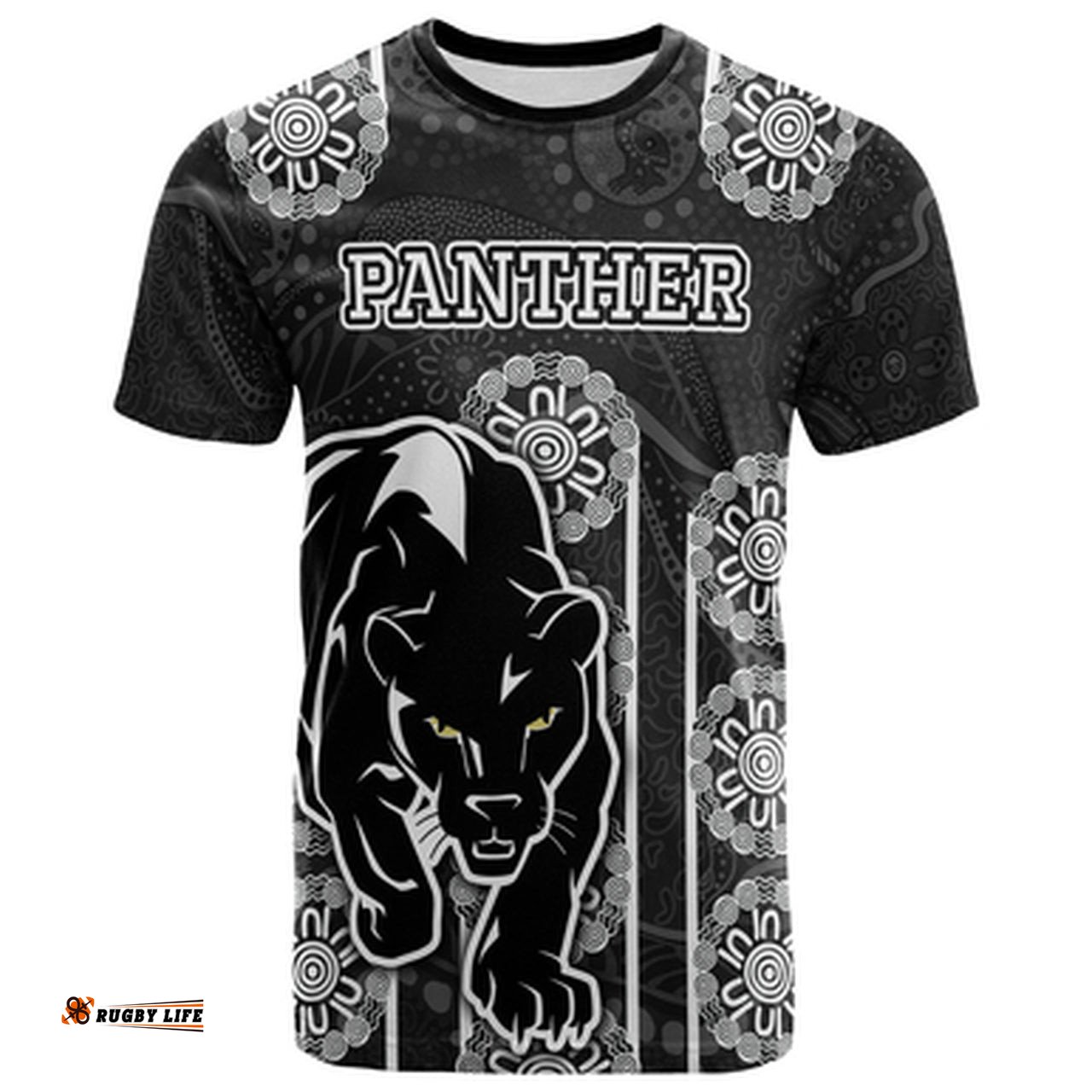 panthers rugby t shirt custom indigenous panther t shirt