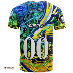 eels rugby t shirt custom paramata electric eels with aboriginal dot painting player and number t shirt
