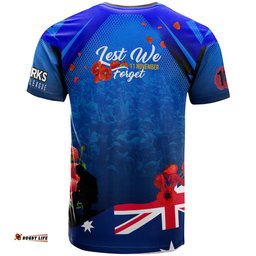 sharks rugby t shirt custom sharks remembrance day lest we forget poppies t shirt