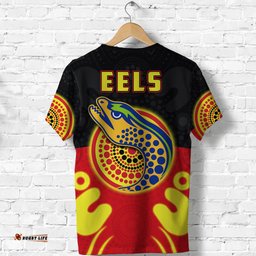 eels indigenous t shirt style aboriginal flag