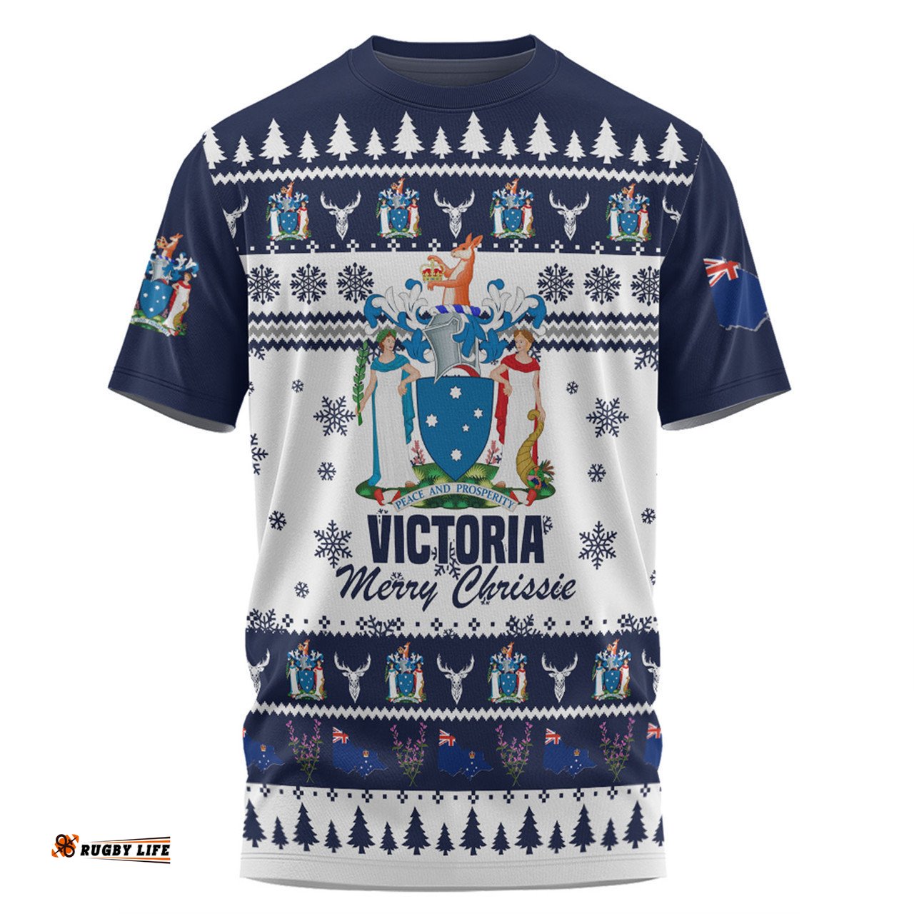 Amazing Aussie Victoria Christmas T-shirt - Merry Chrissie T-shirt