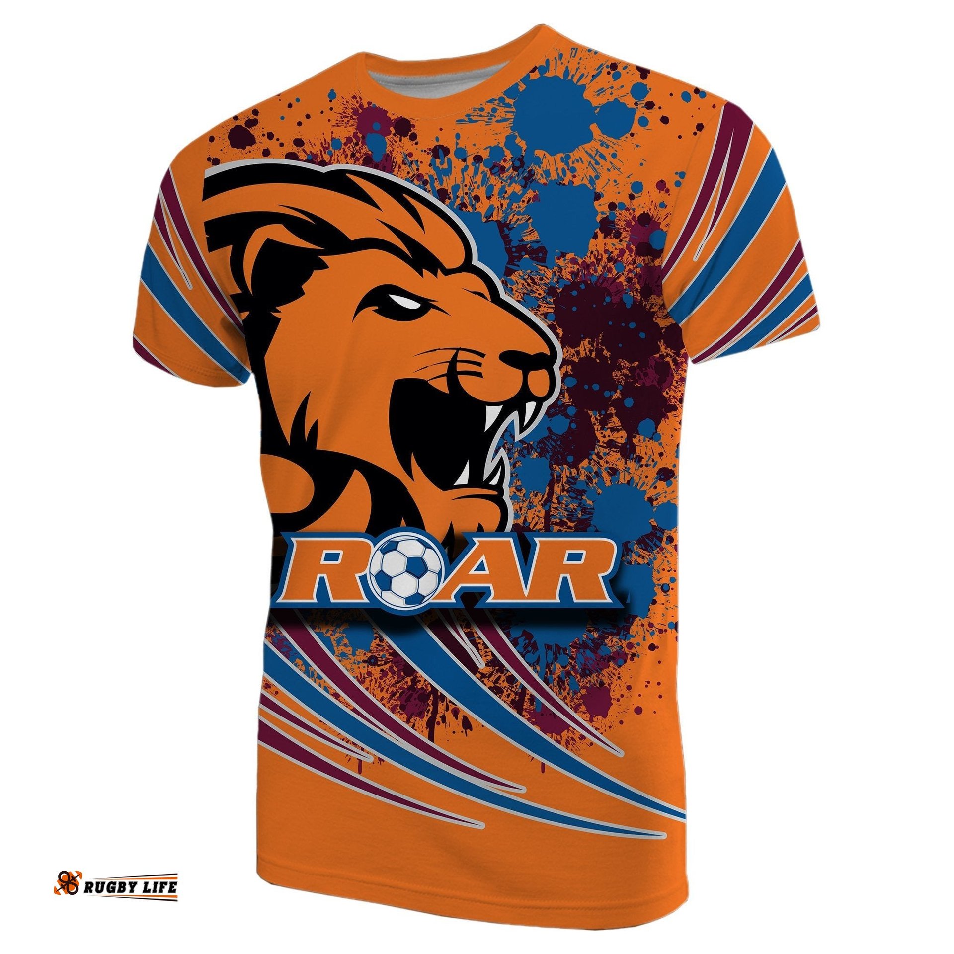 brisbane roar t shirt lion
