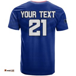custom personalised france rugby 7s come on les bleus t shirt
