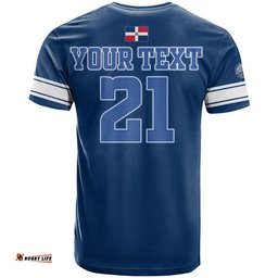 custom personalised dominican tigres del licey t shirt authentic no3
