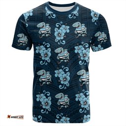Amazing Aussie Cronulla-Sutherland Sharks T-Shirt - Sharkies With Maori Patterns T-Shirt