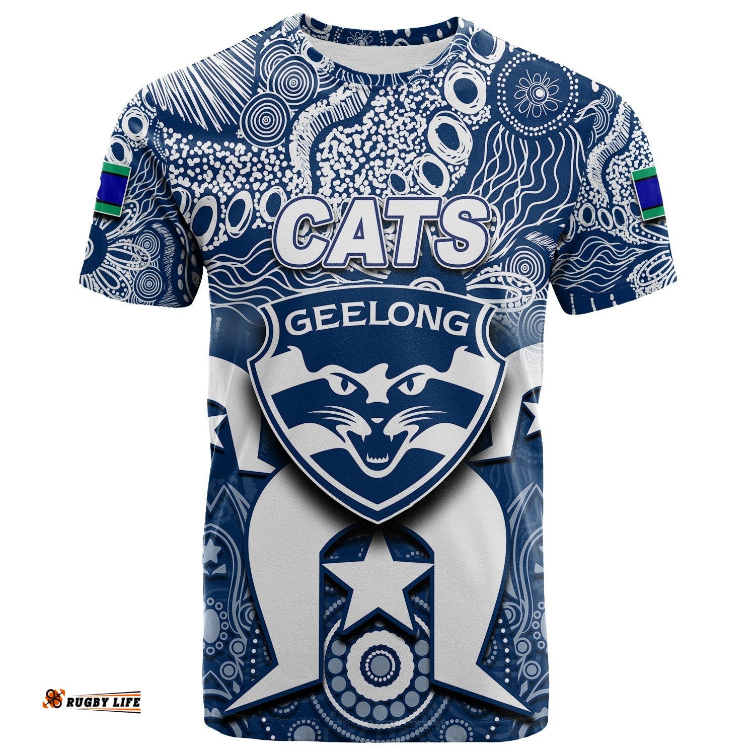 custom personalised cats australian football torres strait islanders mix aboriginal t shirt