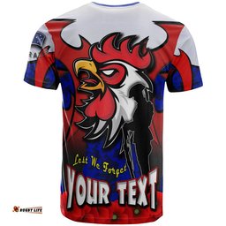 roosters rugby t shirt custom roosters remembrance day and poppies t shirt