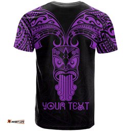 personalised new zealand te reo maori t shirt kia kaha maori language week purple style