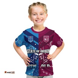 qld maroons and nsw blues rugby t shirt state of origin indigenous