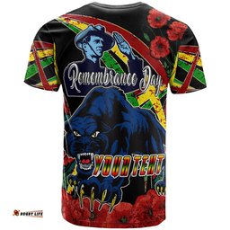 panthers rugby t shirt custom panthers remembrance day and poppies t shirt