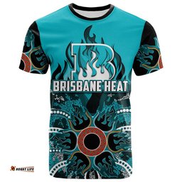 custom personalised and number brisbane heat t shirt cricket dot aboriginal