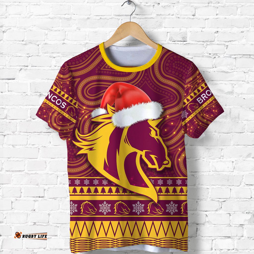 broncos christmas t shirt brisbane indigenous