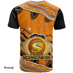 perth scorchers cricket t shirt aboriginal painting