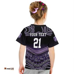 custom personalised and number fremantle dockers t shirt freo indigenous style