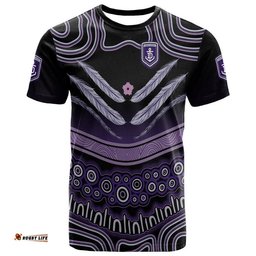 custom personalised and number fremantle dockers t shirt freo indigenous style