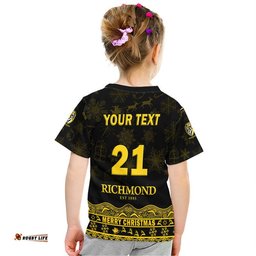 custom personalised and number richmond tigers unique winter season t shirt tigers merry christmas