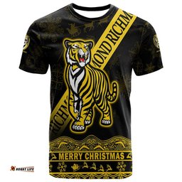 custom personalised and number richmond tigers unique winter season t shirt tigers merry christmas